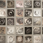 “Subliminal Motion”; Silver gelatin photographic chemigrams; 4'3" x 18'6"; 2018; Gertrude Herbert Institute of Art, Augusta, GA