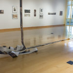 “Small Hiccup”; Silver gelatin photographic chemigrams, thread; 5" x approx. 120' (dimensions variable); 2015; Installed at Contemporary Gallery, Center for Art and Theatre, Georgia Southern University, Statesboro Georgia