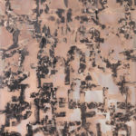 “Deep Breath (Conversations #2 -- I'm Okay with Being Different After This)"; Silver gelatin photographic chemigram; 14" x 11"; 2022