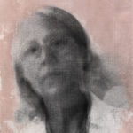 “Deep Breath (Joanna #1)"; Silver gelatin photographic chemigram; 14" x 11"; 2022