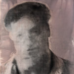 “Deep Breath (Raymond #1)"; Silver gelatin photographic chemigram; 14" x 11"; 2022