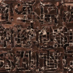 “Deep Breath (Conversations #11 -- How United is the US)"; Silver gelatin photographic chemigram; 11" x 14"; 2022